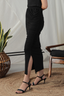 Black Ruched Skirt