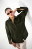Everyday Textured Shirt - Deep Green