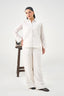 Crinkle Co-Ord Set - Pure White