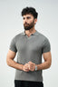 Knitted Polo - Ash Grey