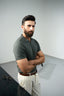 Knitted Polo - Olive