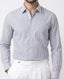 Striped Button Down - Blue & White
