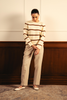 Monochrome Stripe Sweater - Cream