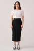 Rib Skirt - Black