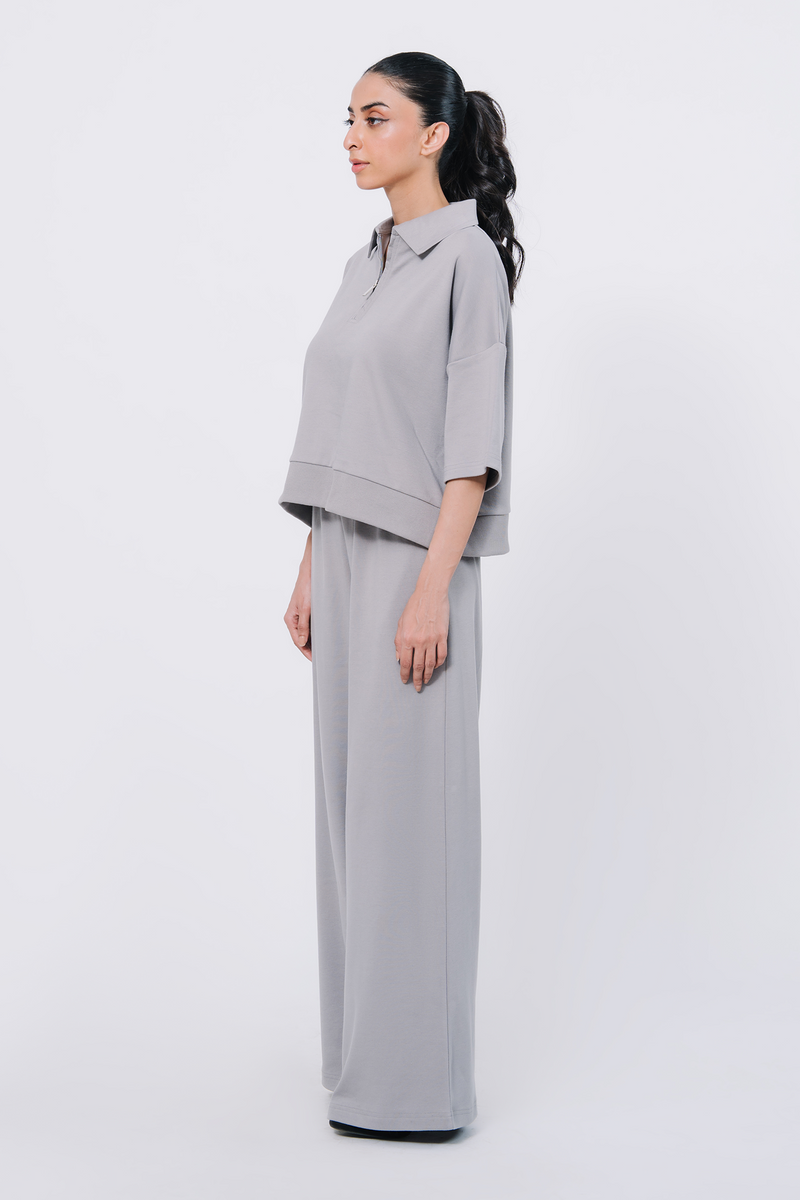 Giz Top in Grey Beige