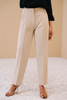 High Waist Darted Pants- Cream