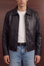 Classic Faux Leather Jacket – Black