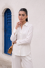 Crinkle Co-Ord Set - Pure White