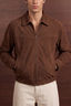 Men’s Modern Suede Jacket – Brown