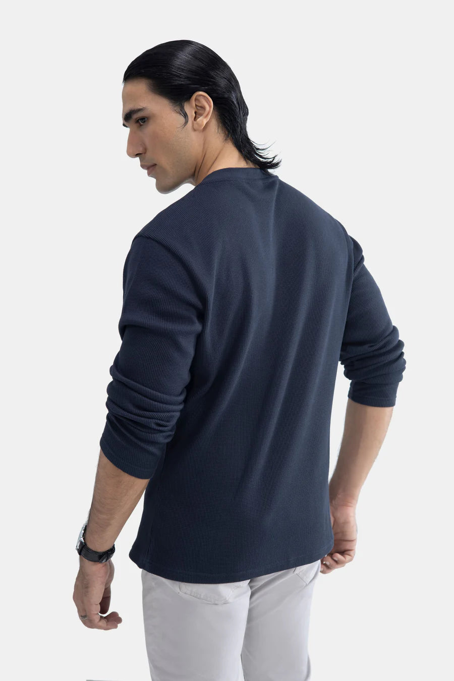 Mens Long Sleeve Henley T-Shirts by Wear Zane