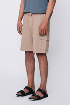Relaxed Fit Cargo Shorts – Khaki