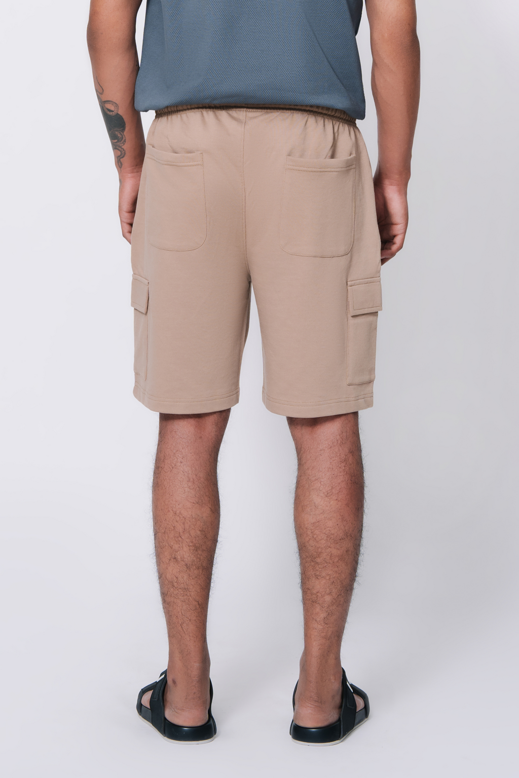 Relaxed Fit Cargo Shorts – Khaki