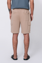 Relaxed Fit Cargo Shorts – Khaki