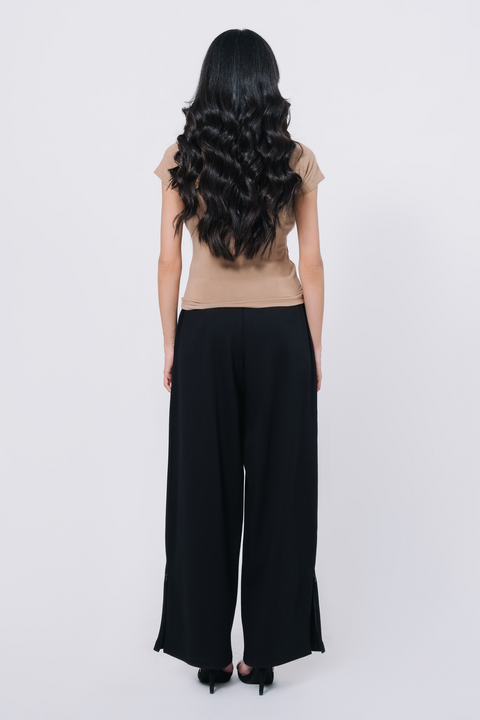 Sweetheart neck top - Coffee