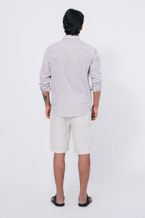 Striped Regular Fit Shirt - Grey Stripe