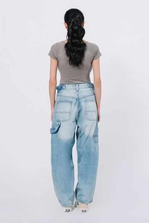 Sweetheart neck top - Sand