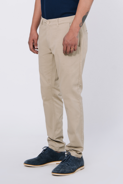 Stretch Chino Pants- Stone