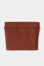 fold-over bandeau bra rust