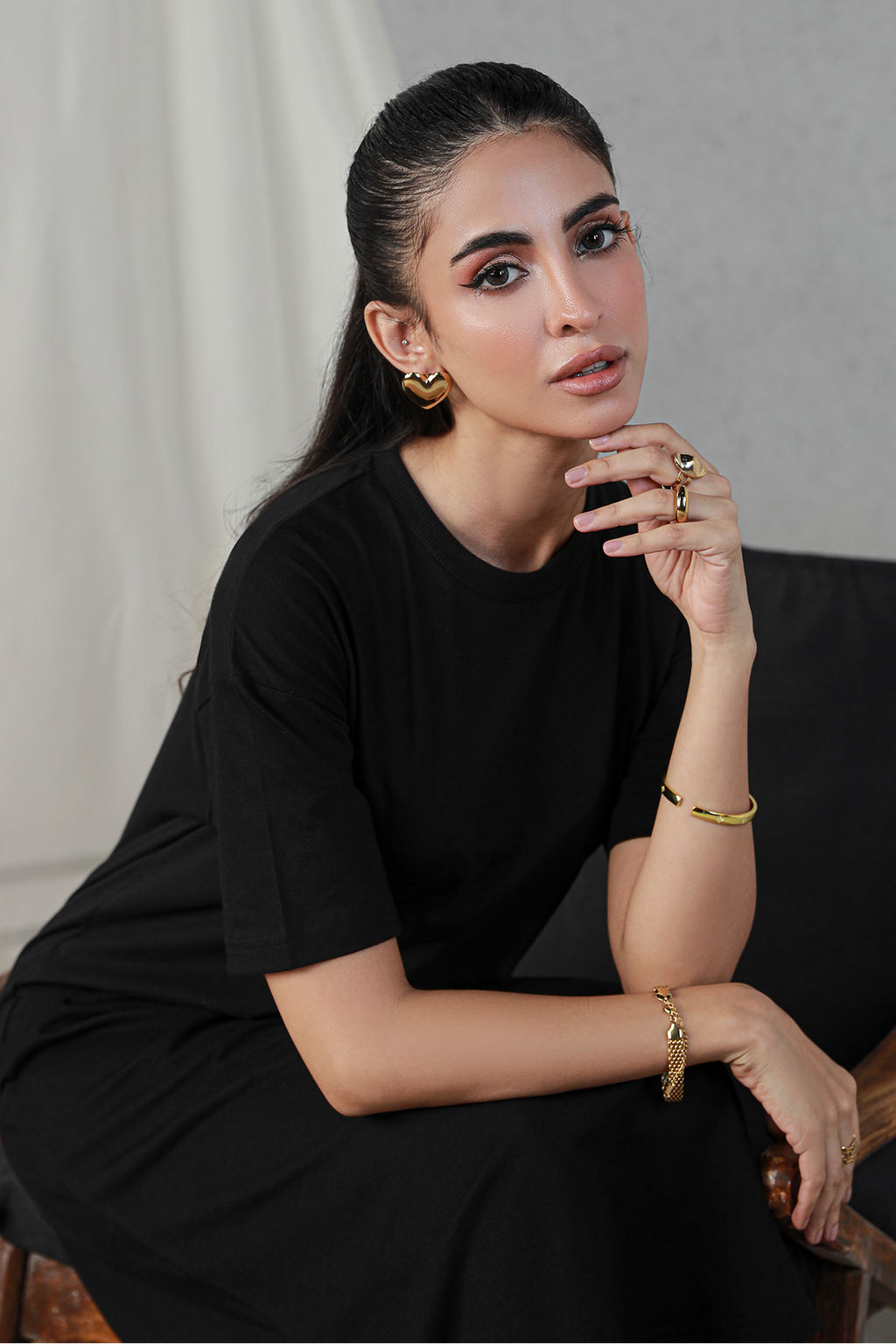 T-Shirt Dress - Black