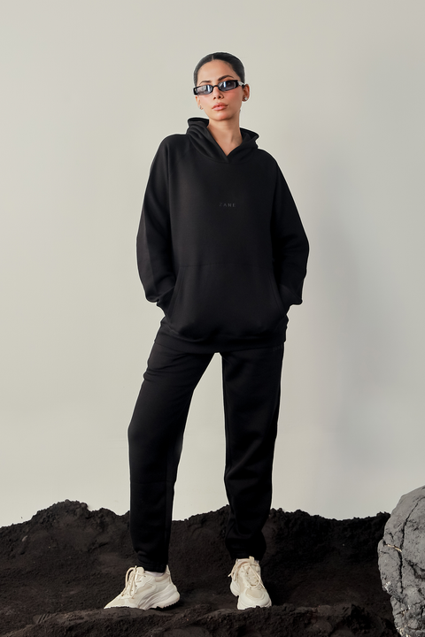 Women Hoodie  - Black