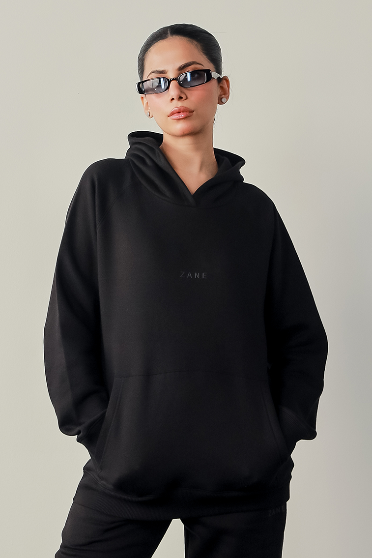Women Hoodie  - Black