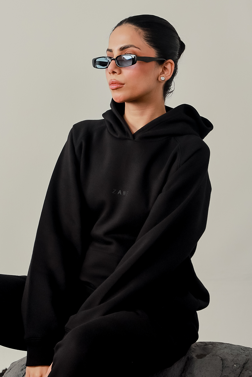 Women Hoodie  - Black