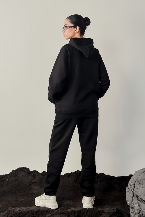 Women Hoodie  - Black