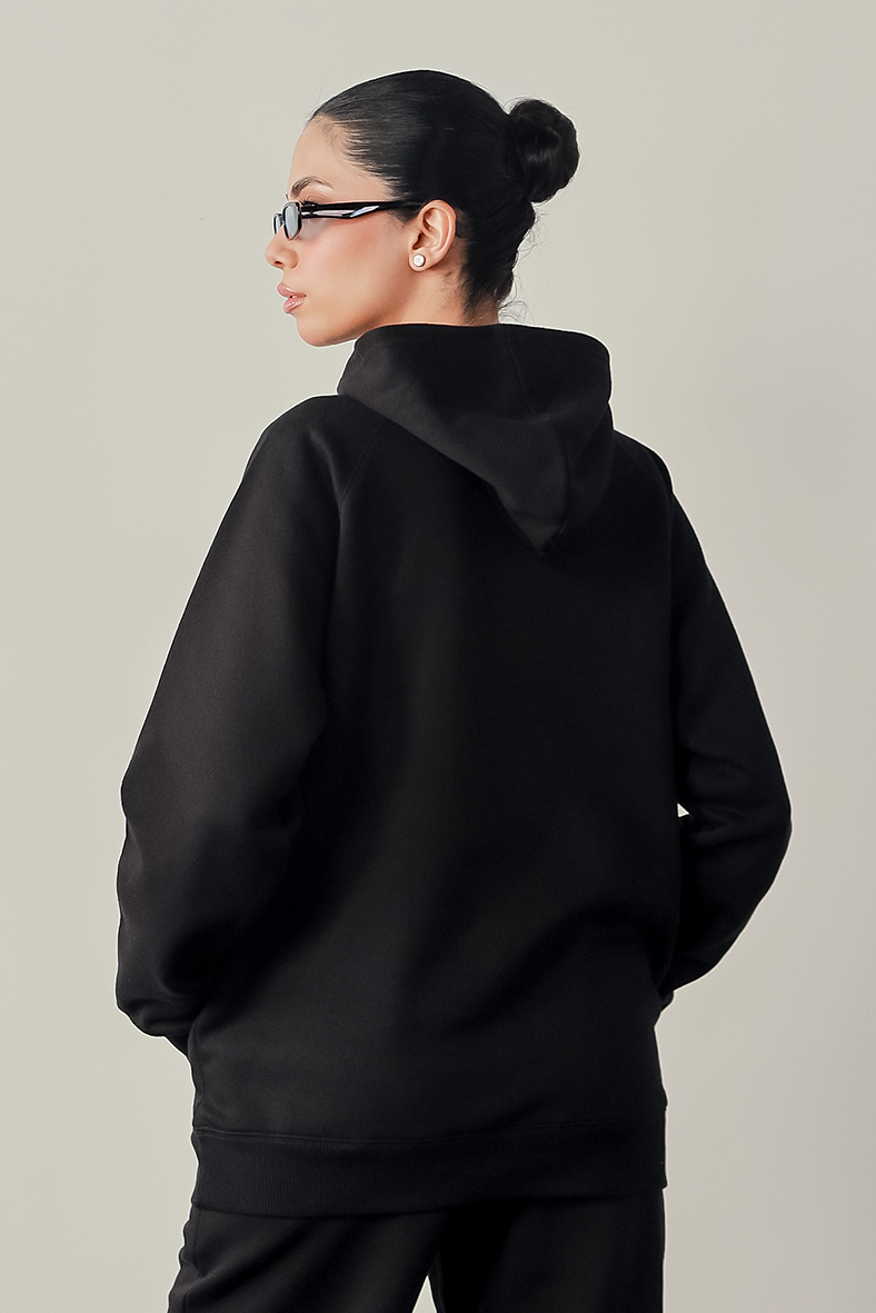 Women Hoodie  - Black