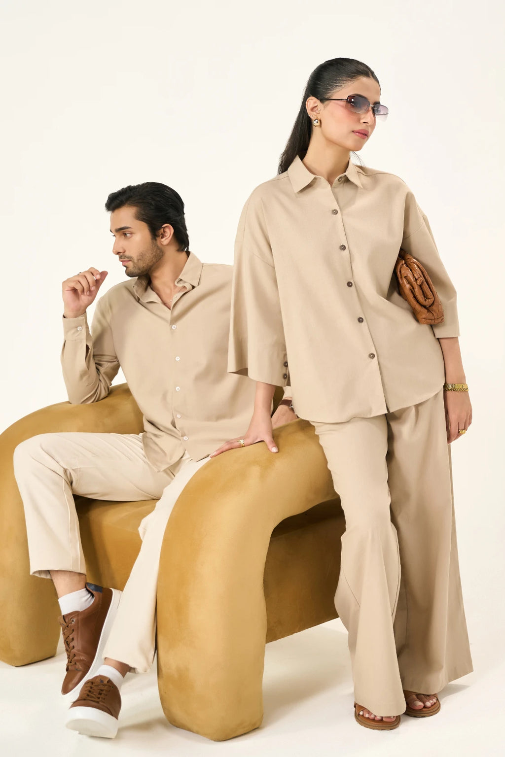 Essential Linen Set - Sandy Beige