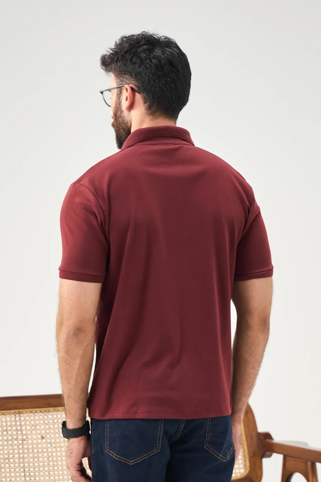 Anywear Polo - Deep Maroon