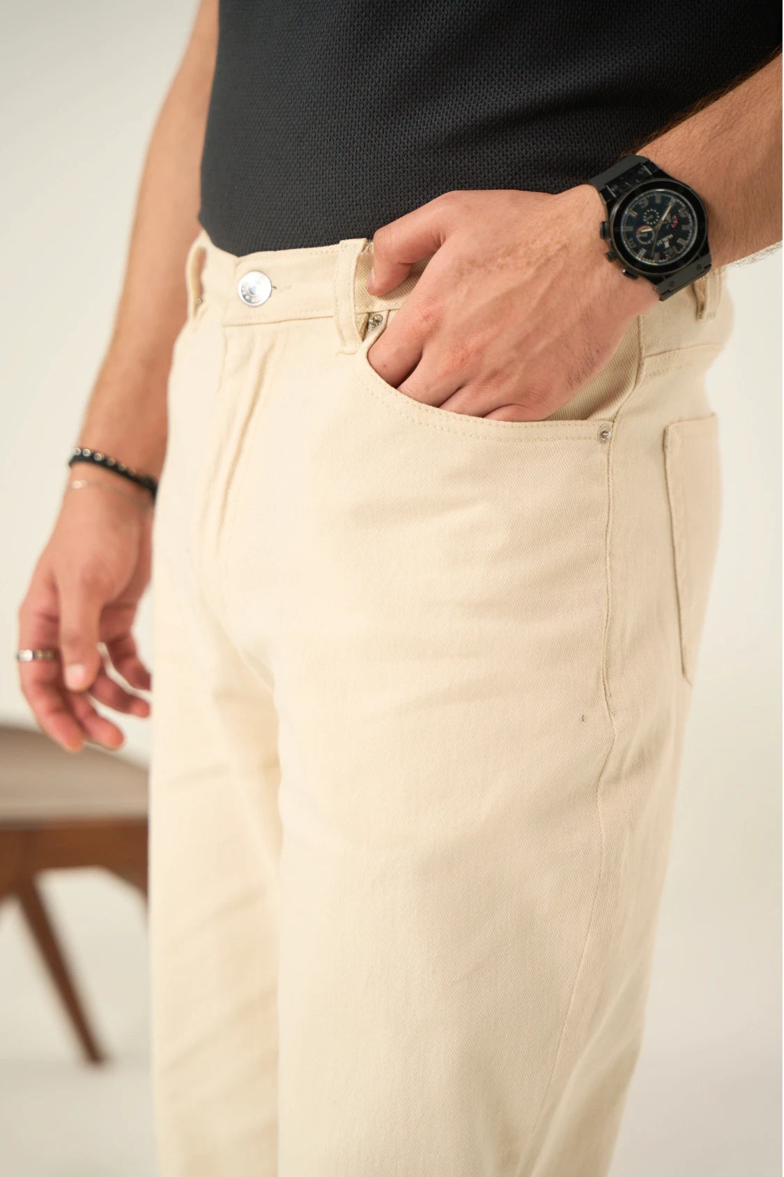 Twill Pants - Off White