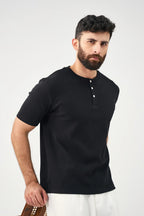 Henley Tee - Black