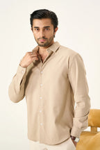 Relaxed Linen Shirt - Sandy Beige