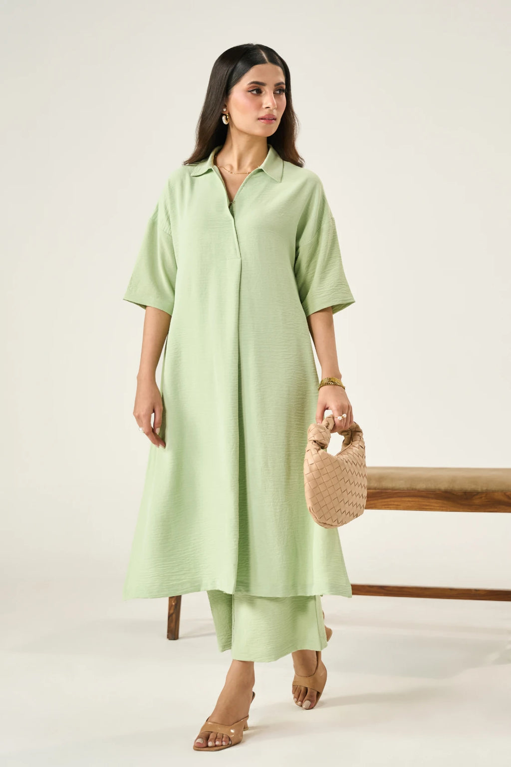 Luna Co-Ord Set - Matcha Green