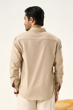 Relaxed Linen Shirt - Sandy Beige