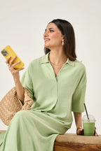 Luna Co-Ord Set - Matcha Green