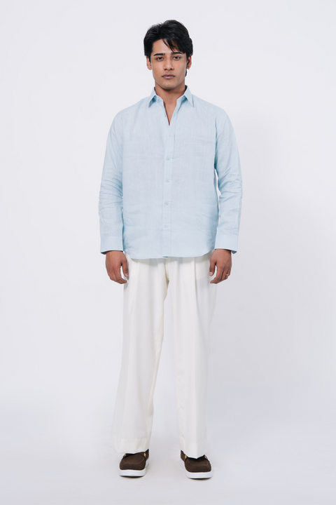 Basic Regular fit Shirt - Light Blue