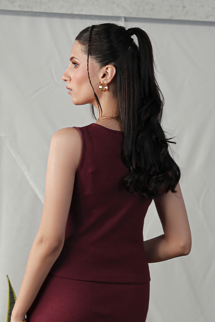 Tank Top - Maroon
