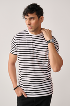 Men striped T-shirt