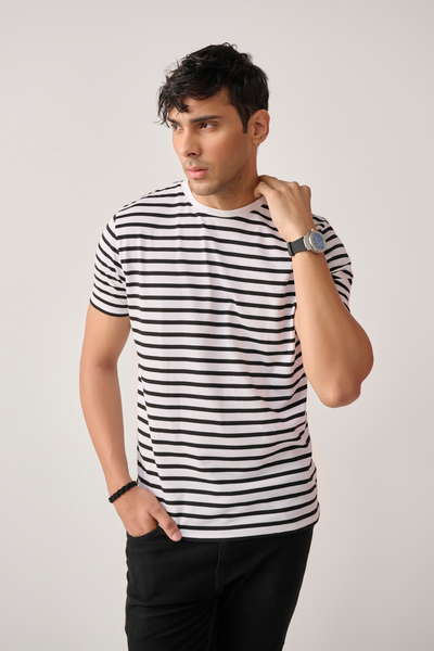 Men striped T-shirt