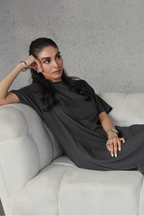 T-Shirt Dress - Charcoal