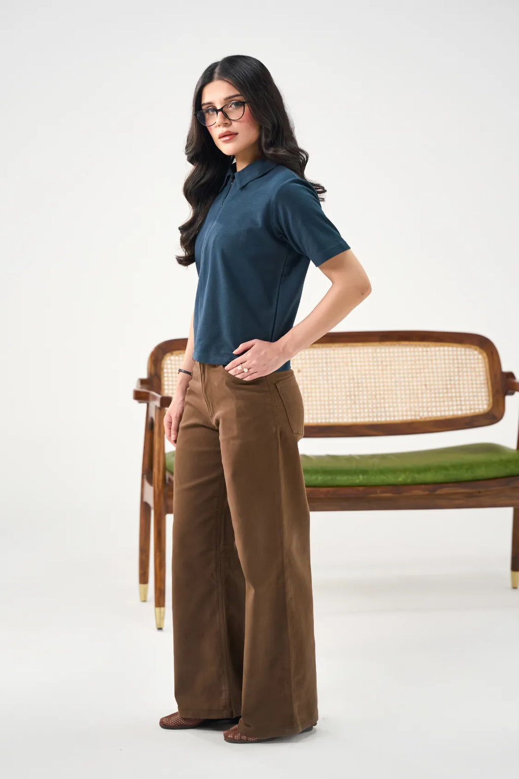 Twill Pants - Brown