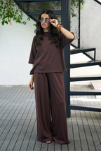 Everywear Co-Ord Set - Brown