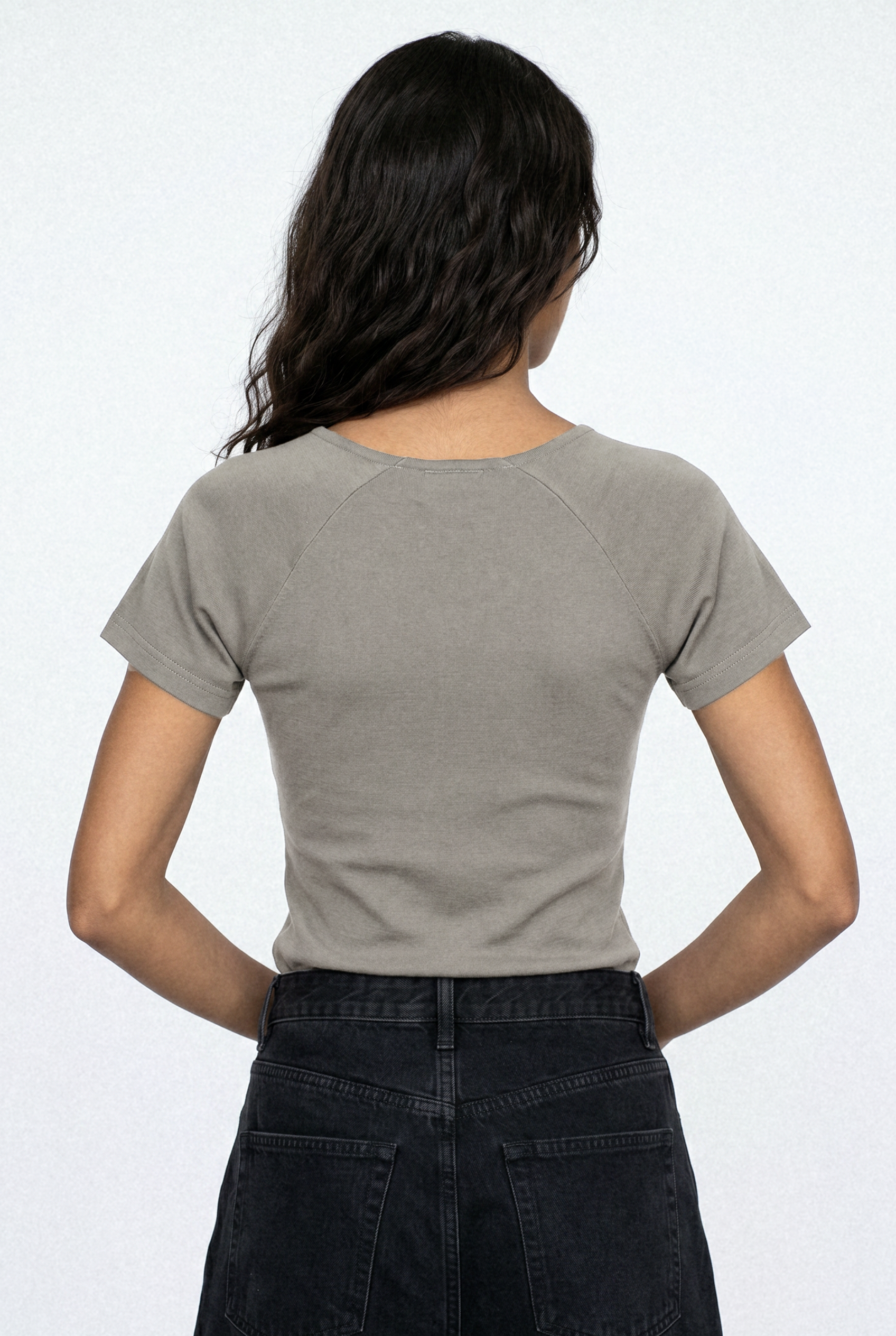 Sweetheart neck top - Sand