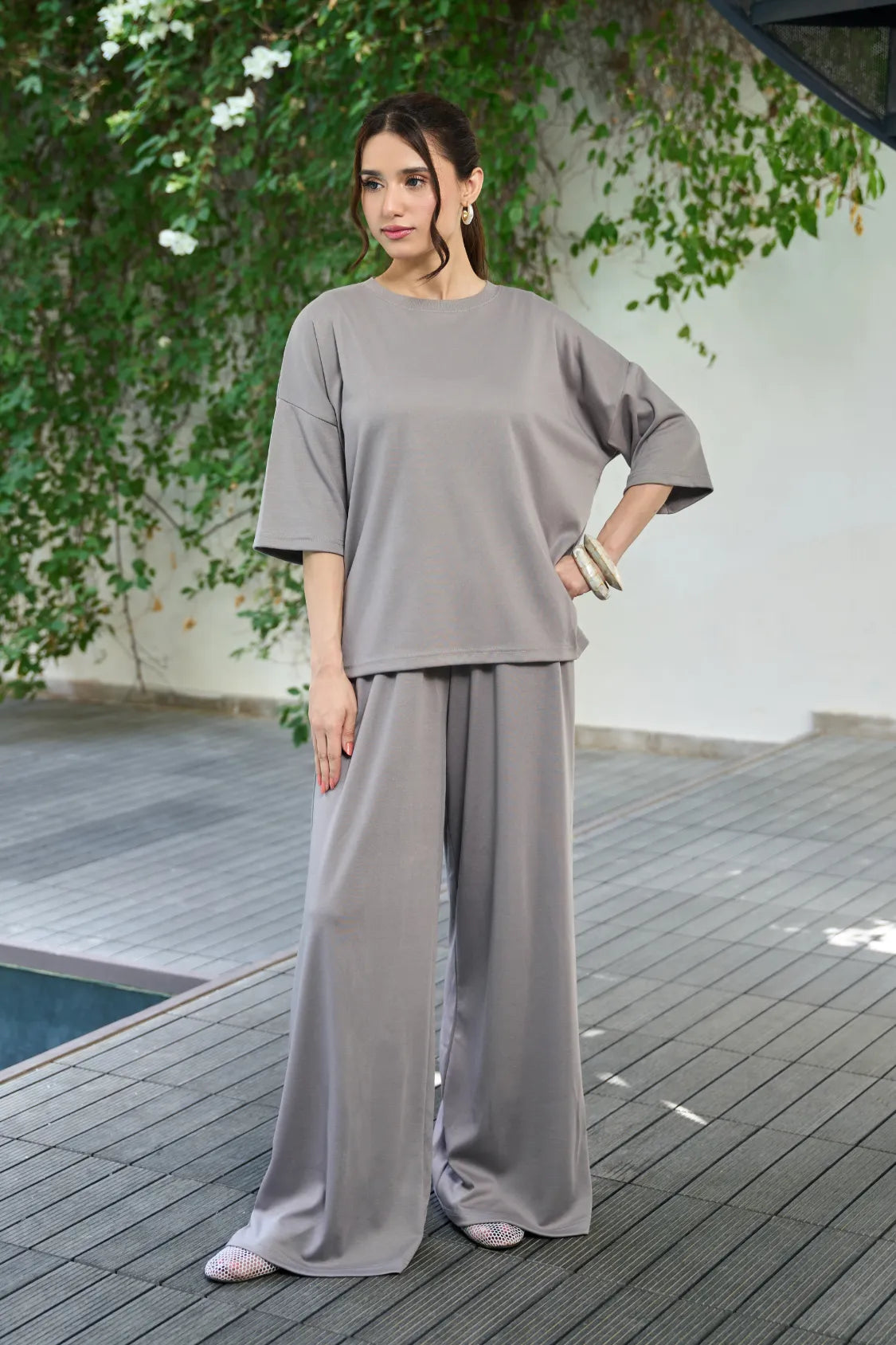 Everywear Co-Ord Set - Grey