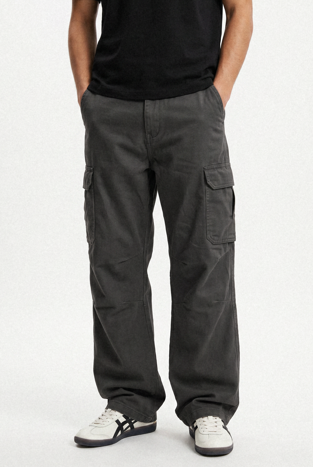 Stretch Cargo Pants – Grey