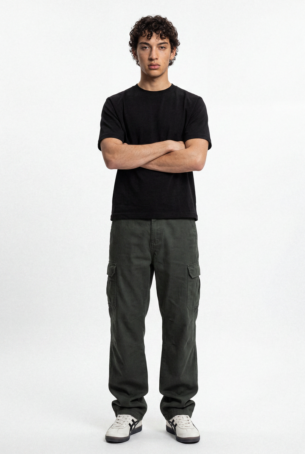 Stretch Cargo Pants – Grey