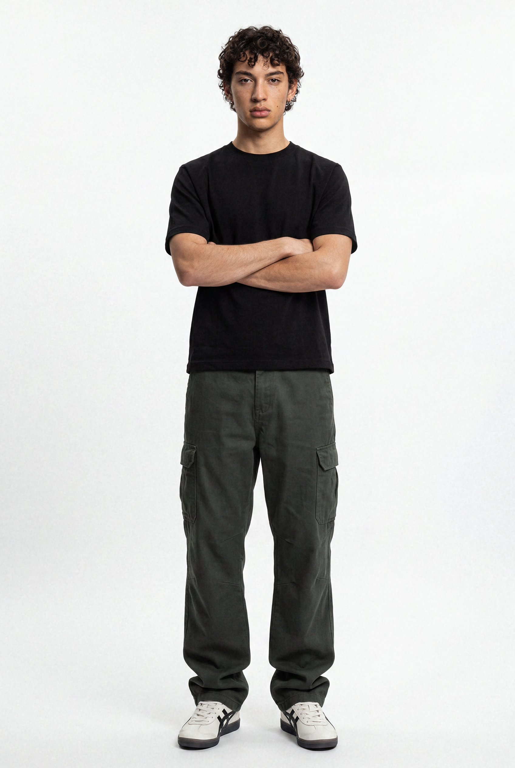 Stretch Cargo Pants – Grey