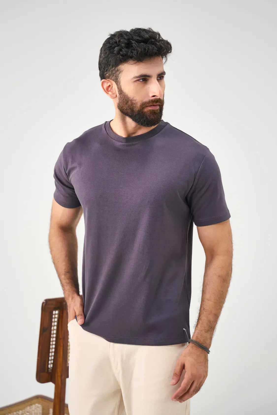 Lazy Tee - Smoked Plum Main image