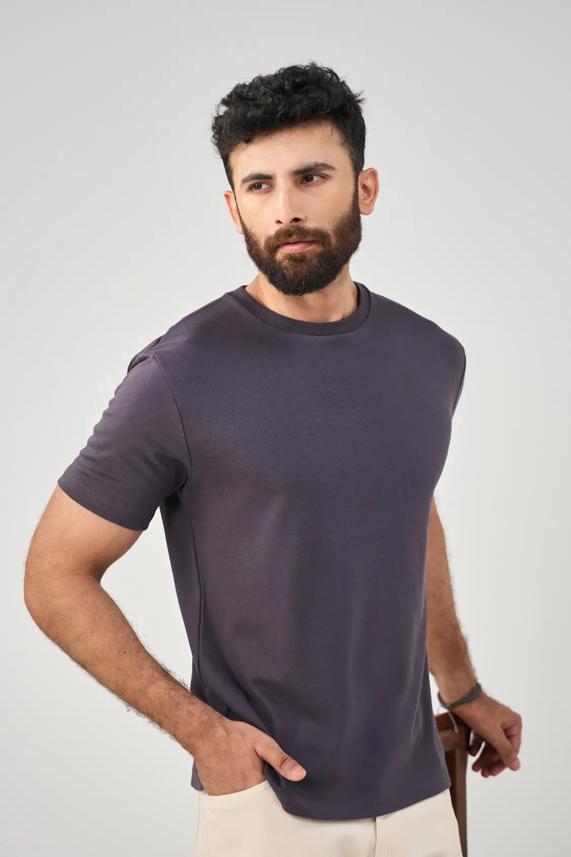 Lazy Tee - Smoked Plum